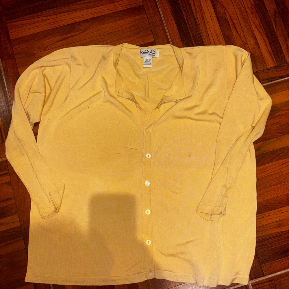 Kevo Light Yellow Long Sleeve Shirt